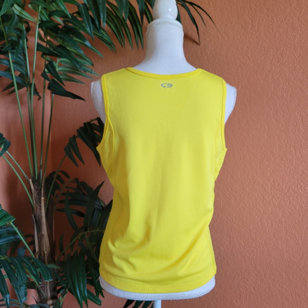 3/$25 Champion Mesh Tank Top Sunny Yellow Sleeveless Activewear Medium - Picture 3 of 12